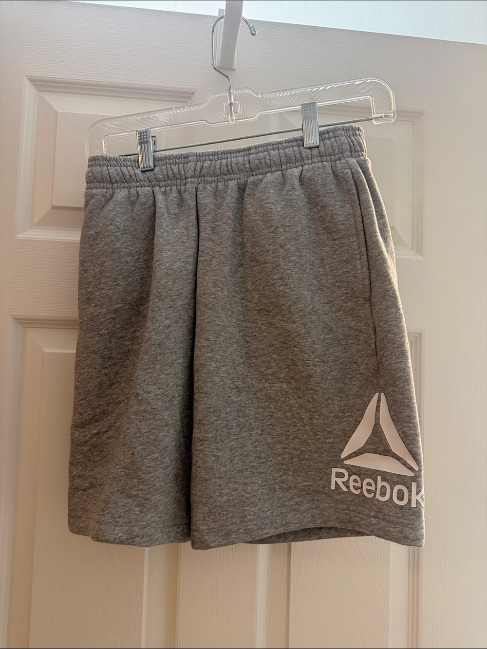 Reebok boys Gray Logo Athletic Shorts